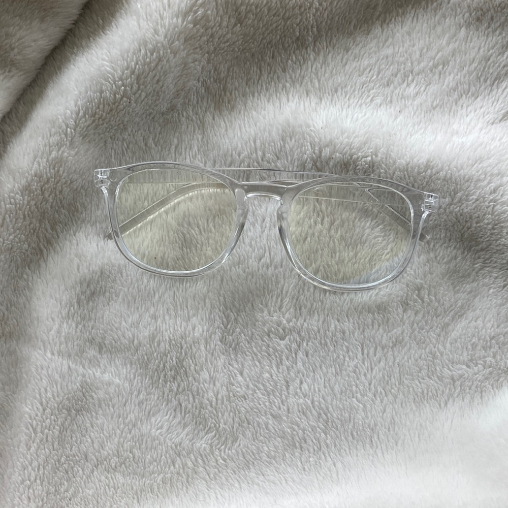 Aesthetic Clear Blue Light Glasses